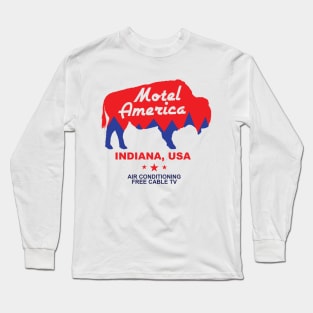 Shadow Moon Motel America - Indiana USA Long Sleeve T-Shirt